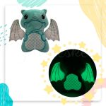 Hímeske plüss sárkány világító szárnnyal