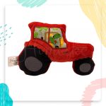 Hímeske traktor plüssfigura