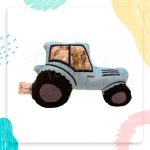 Hímeske traktor plüssfigura